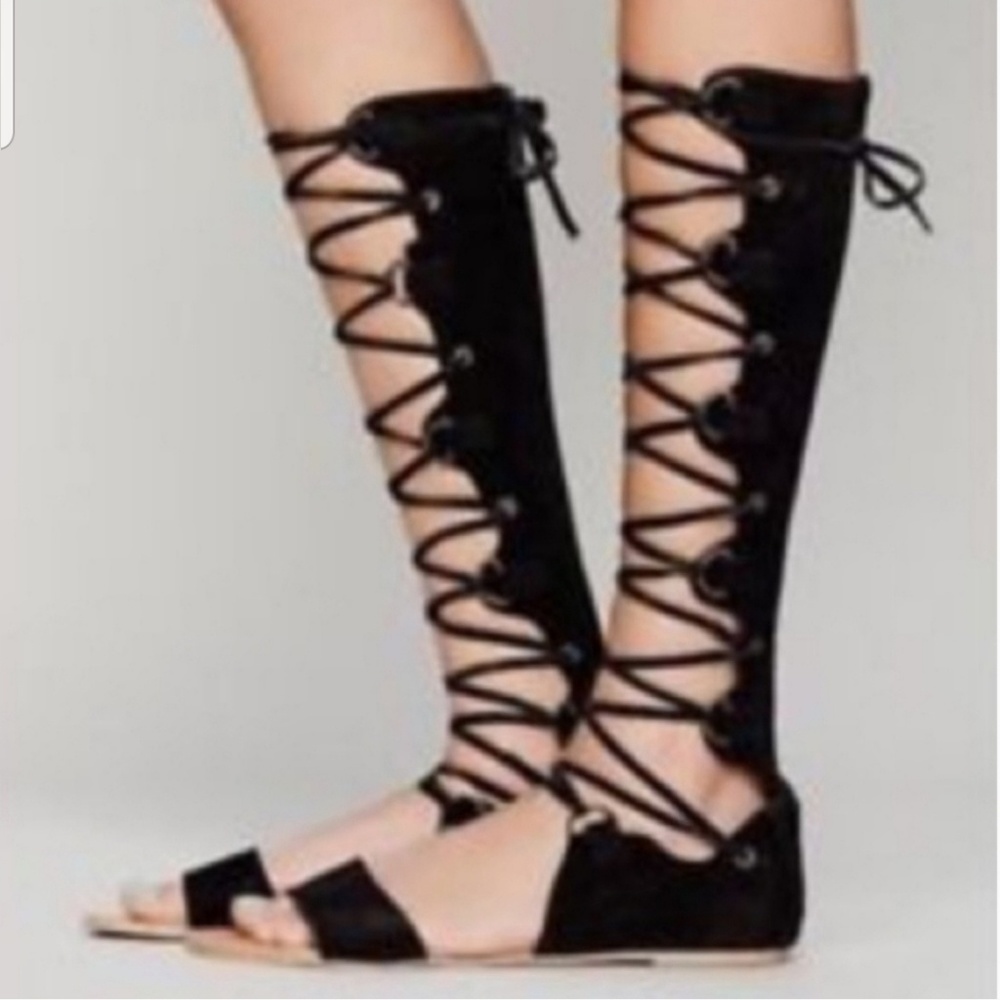 Free people suede gladiator sandals